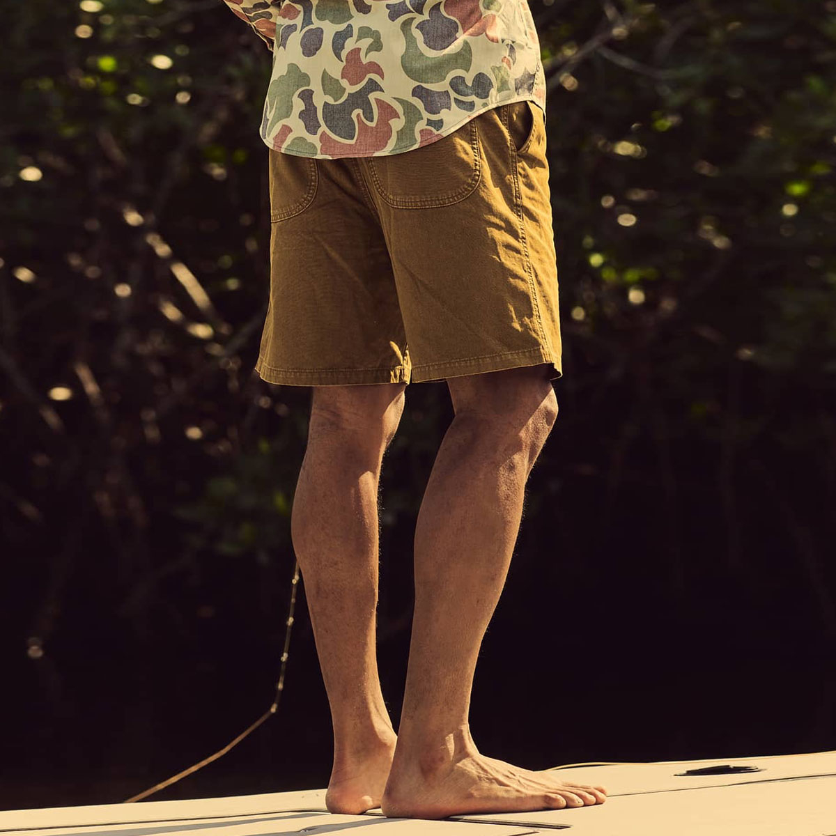 Filson Oakville Canvas Shorts Bronze Brown, leicht & gemacht für Abenteuer