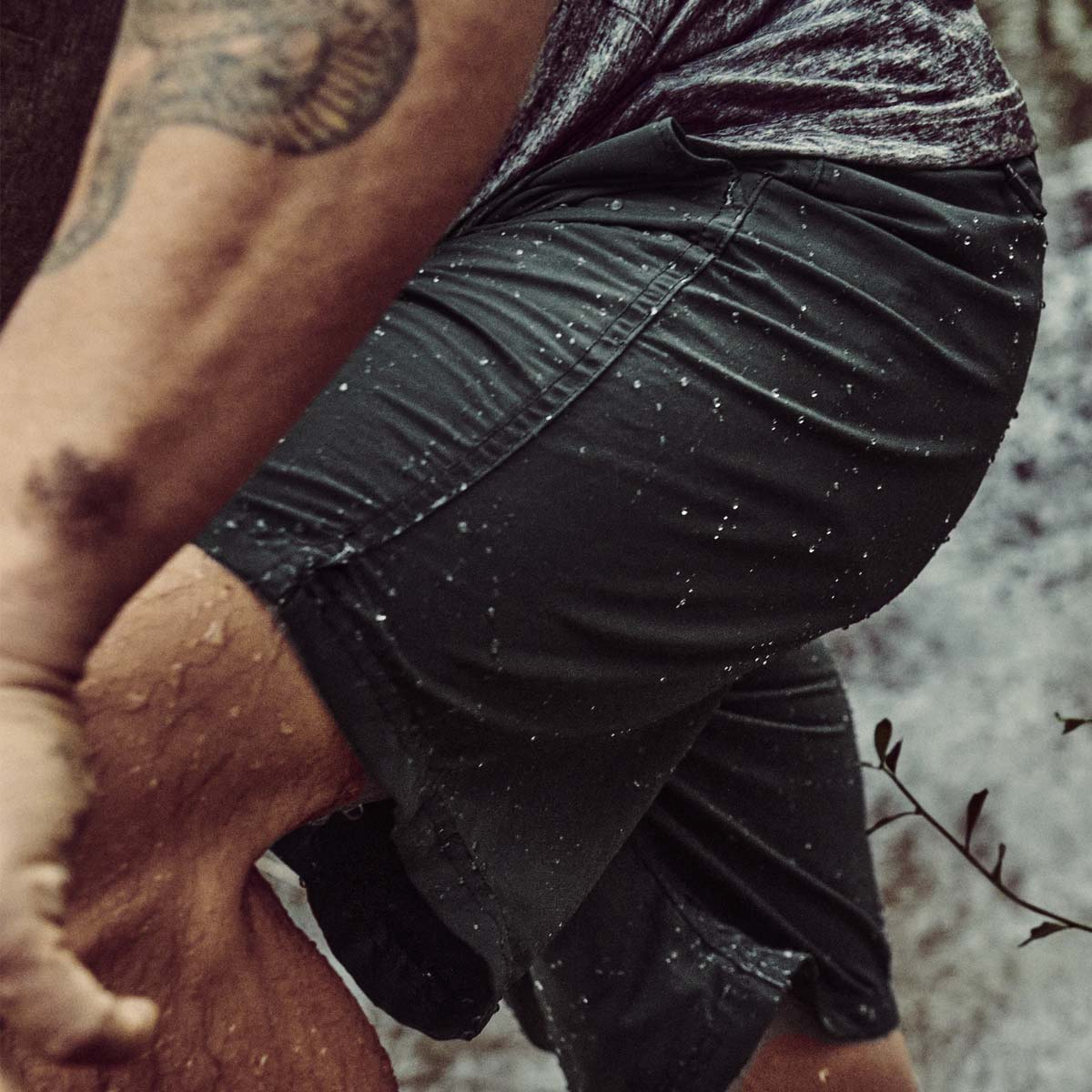 Filson Oakville Canvas Shorts Gravel, leicht & gemacht für Abenteuer
