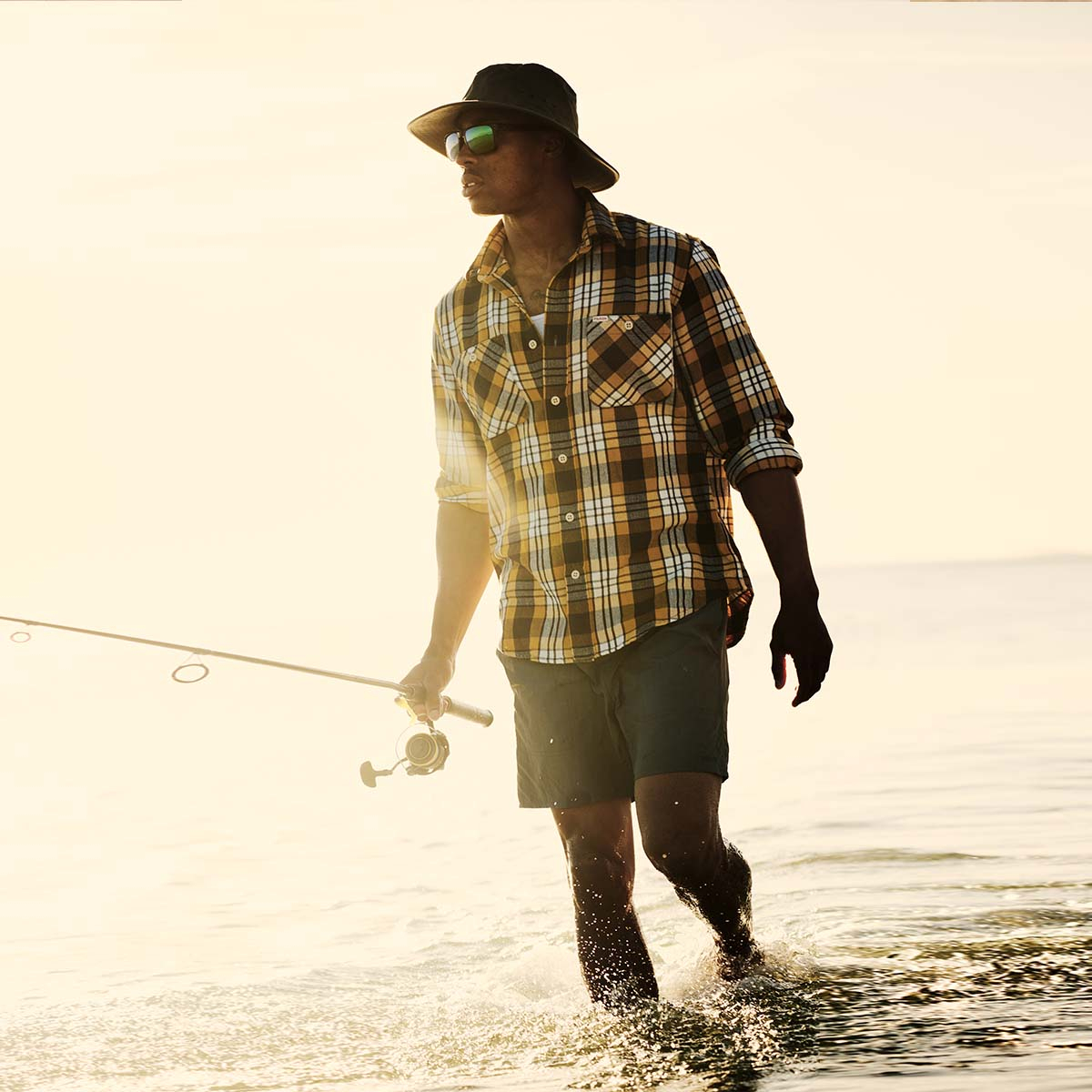 Filson Oakville Canvas Shorts Slate Olive, leicht & gemacht für Abenteuer