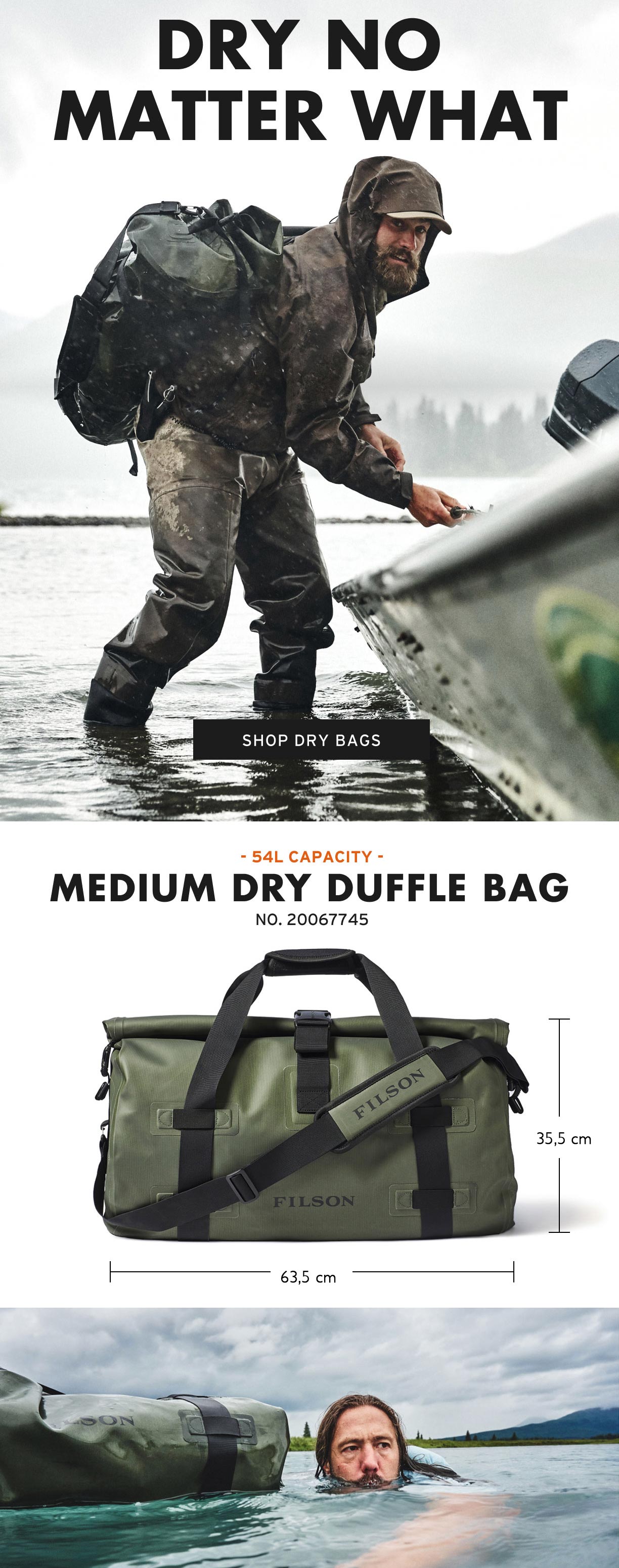 Filson Dry Duffle Medium Produktinformationen