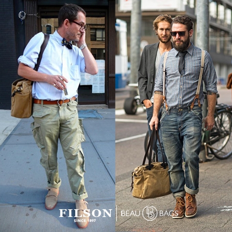 Filson Tote Bag with Zipper Tan, für Männer und Frauen mit Stil und Liebe zur Qualität