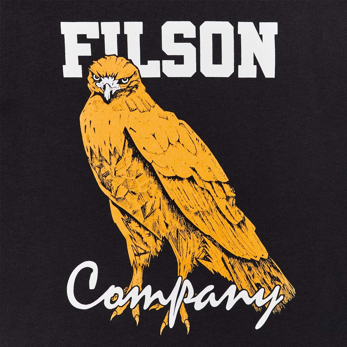 Filson Pioneer Graphic T-Shirt Black/Bird of Grey, detail