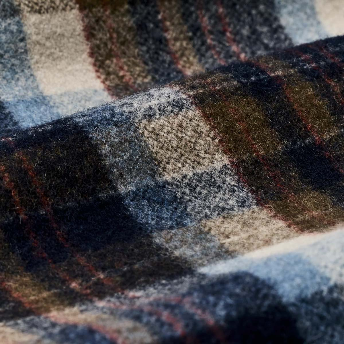 Filson Wool Jac-Shirt Brown/Light Blue Multi Plaid, hergestellt aus 18 Unzen 100% Wolle