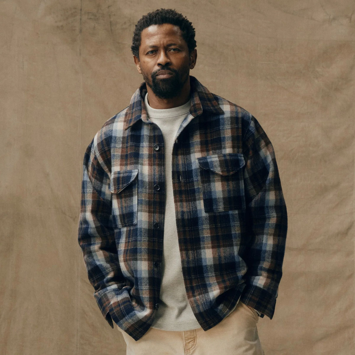 Filson Wool Jac-Shirt Brown/Light Blue Multi Plaid, Vielseitige W&auml;rme: ein warmes &Uuml;berhemd aus 100% Wolle