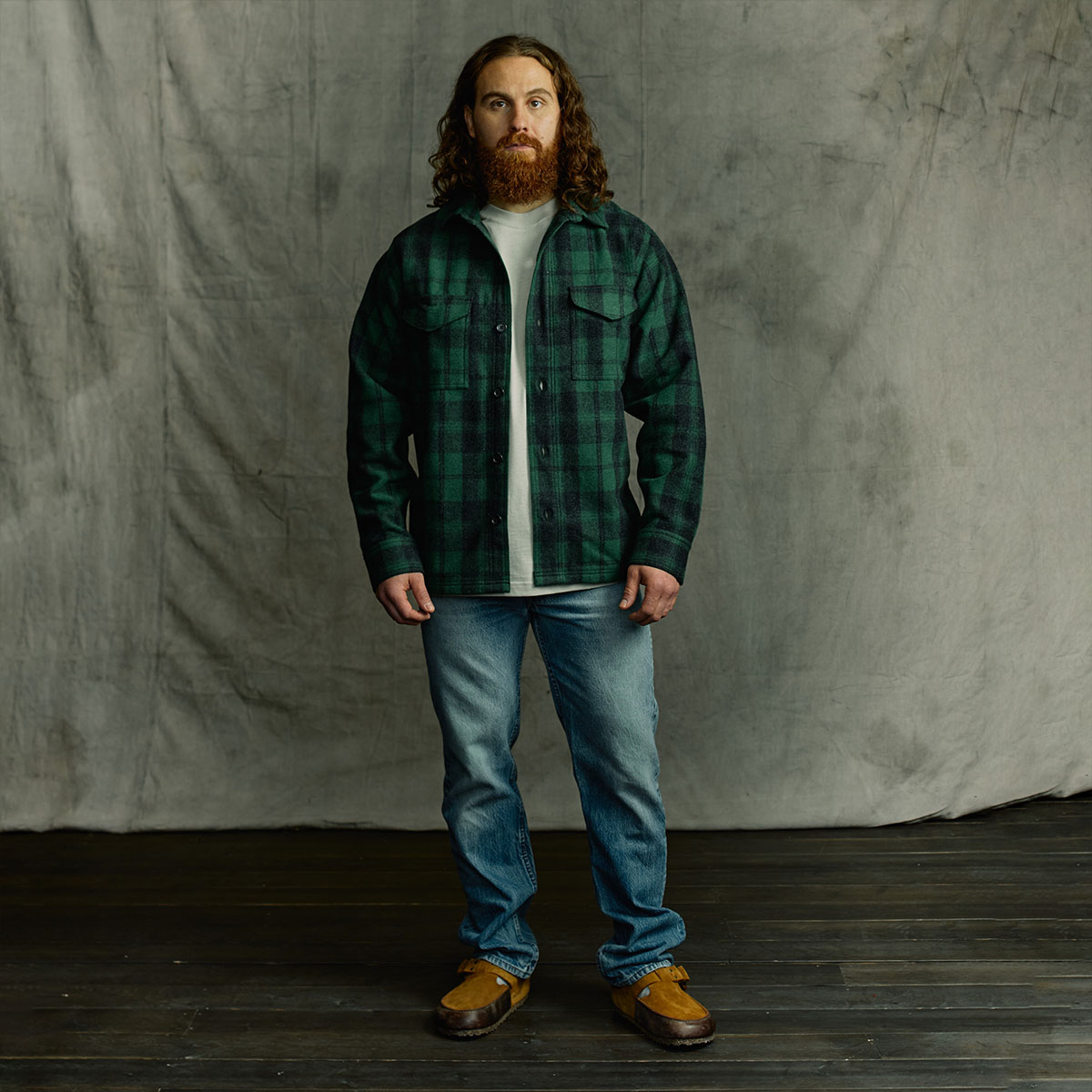 Filson Wool Jac-Shirt Green/Black Plaid, Vielseitige Wärme: ein warmes Überhemd aus 100% Wolle Filson Wool Jac-Shirt Green/Black Plaid, Vielseitige Wärme: ein warmes Überhemd aus 100% Wolle