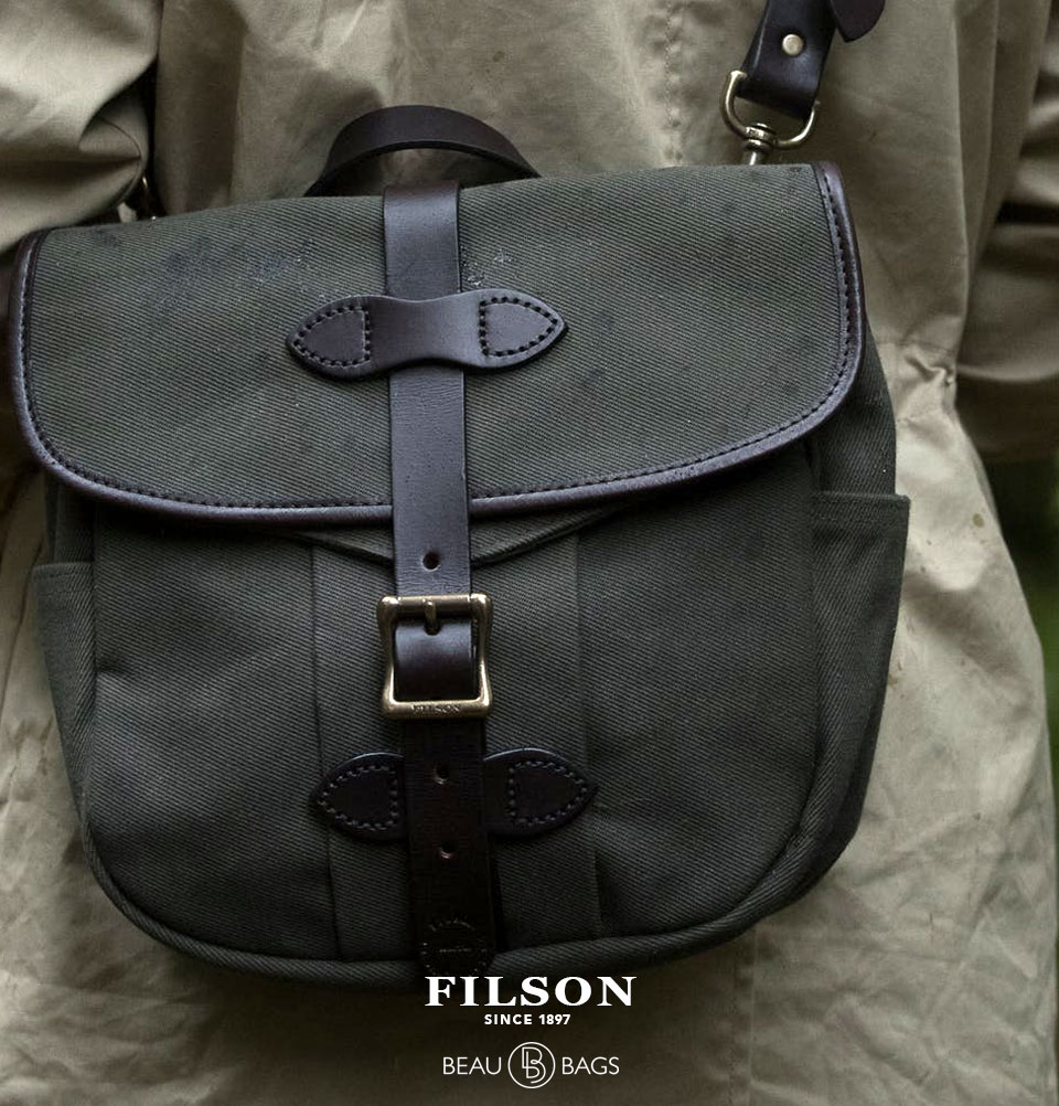 Filson Field Bag Small Otter Green, robuste Tasche für kleine Dinge, die Sie unterwegs, gerne benötigen