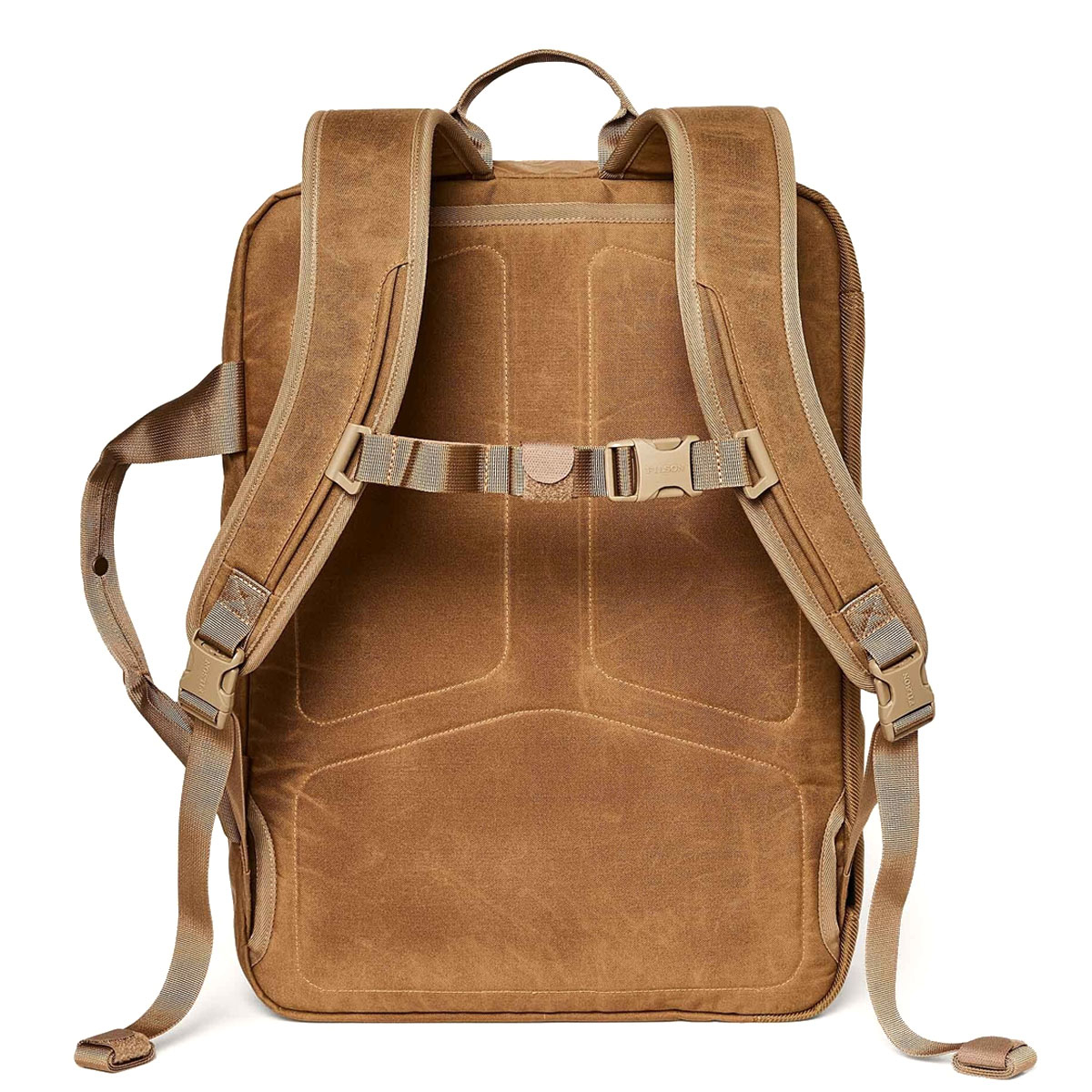 Filson Surveyor Pullman Pack Dark Tan/Flame, Mehrere Trageoptionen, Hand, Schulter, Rücken