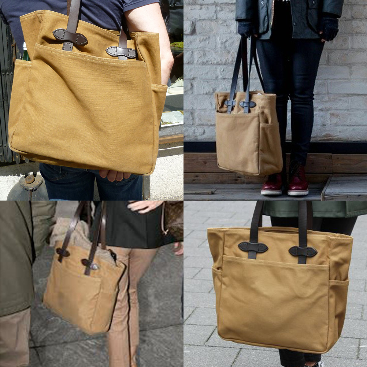 Filson Rugged Twill Tote Bag 11070260-Tan, streetwear, trägt sich direkt am Körper oder bequem auf der Schulter