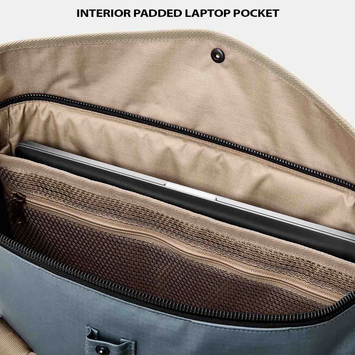 Filson All-Weather Tote Bag Slate/Canteen/Covert, Features erklärt Laptop-Fach