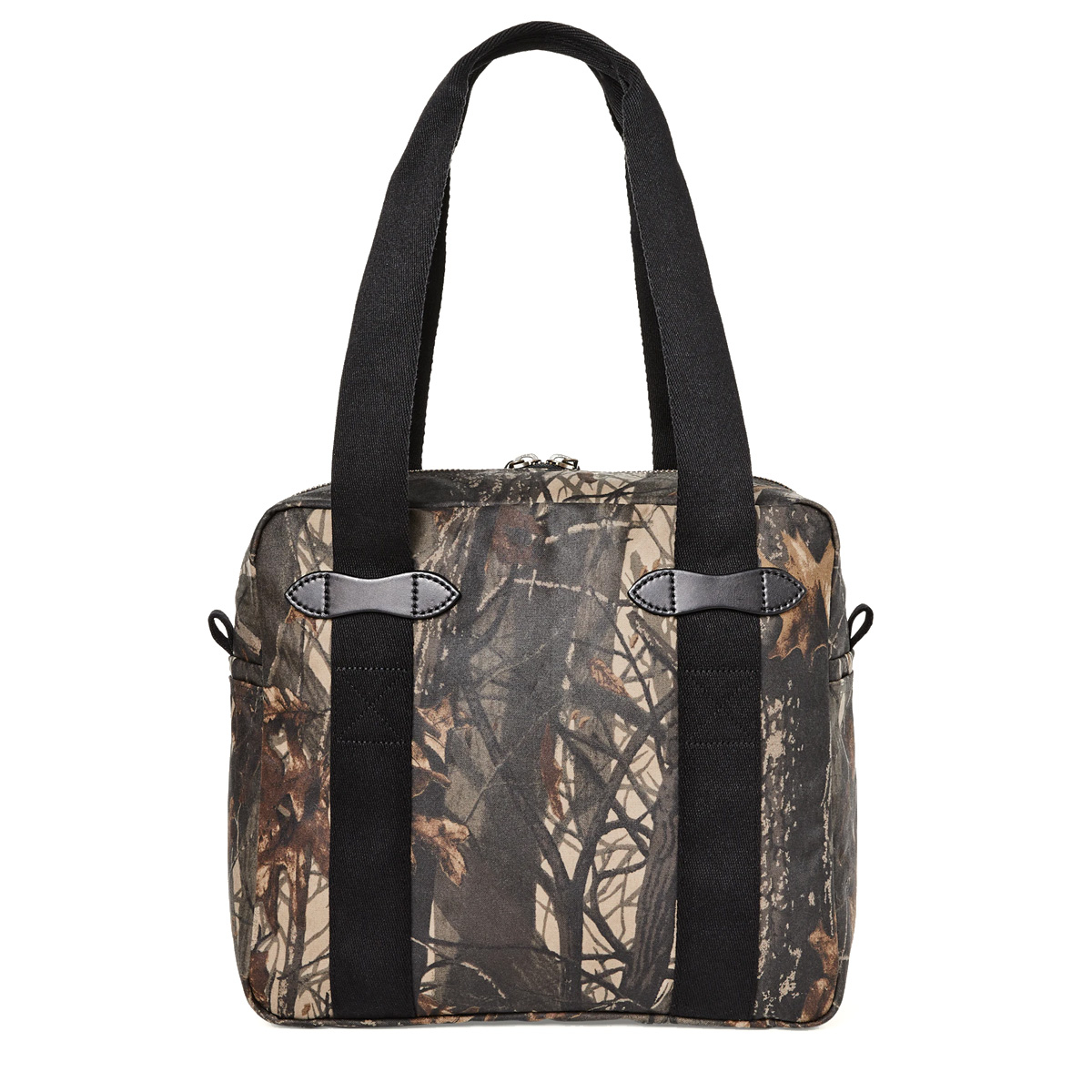 Filson Tin Cloth Tote Bag With Zipper Realtree Hardwoods Camo, ein klassisch aussehender Shopper, der für den einfachen Transport von Habseligkeiten entwickelt wurde