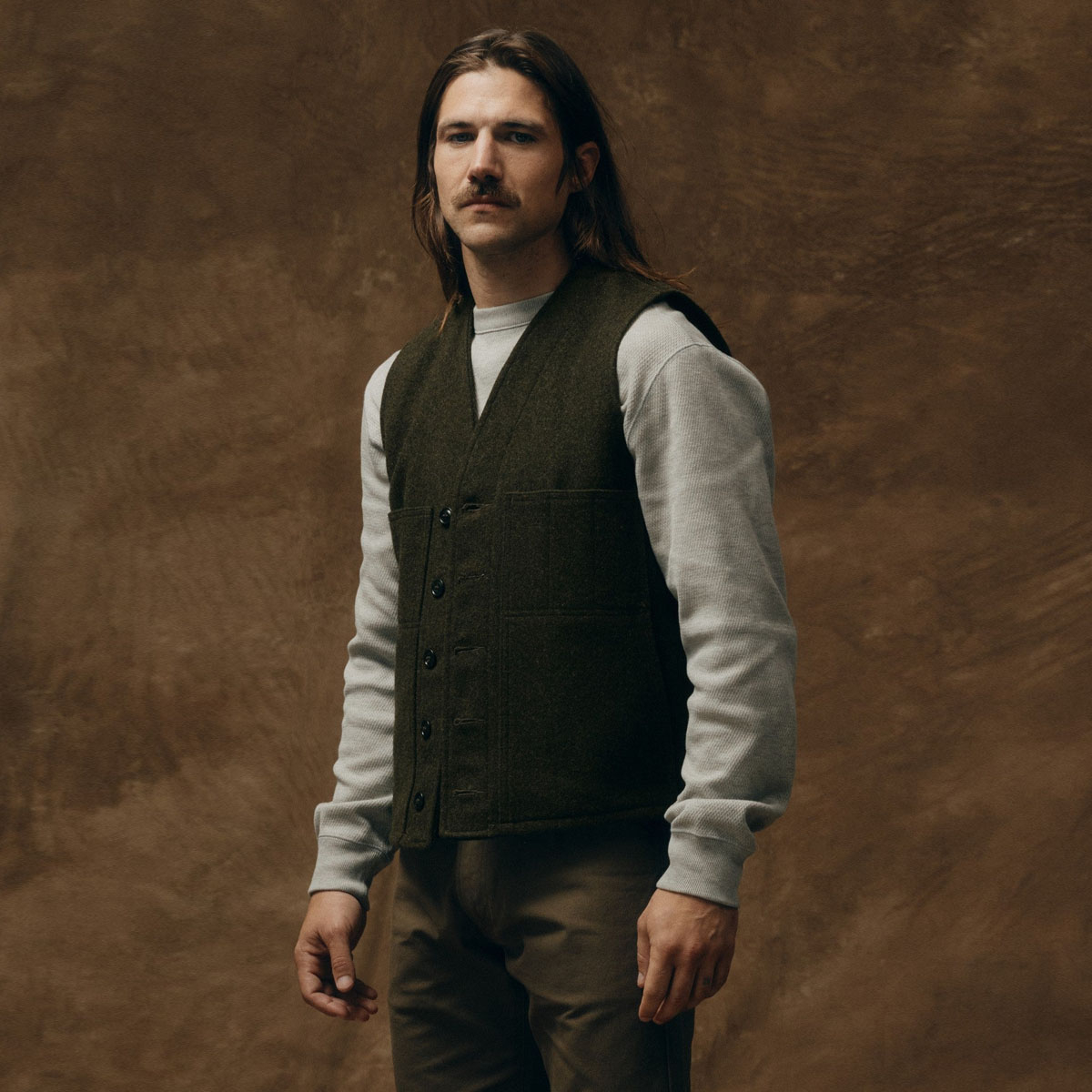 Filson Mackinaw Wool Vest Forest Green, Klassische Wollweste aus 100% Schurwolle