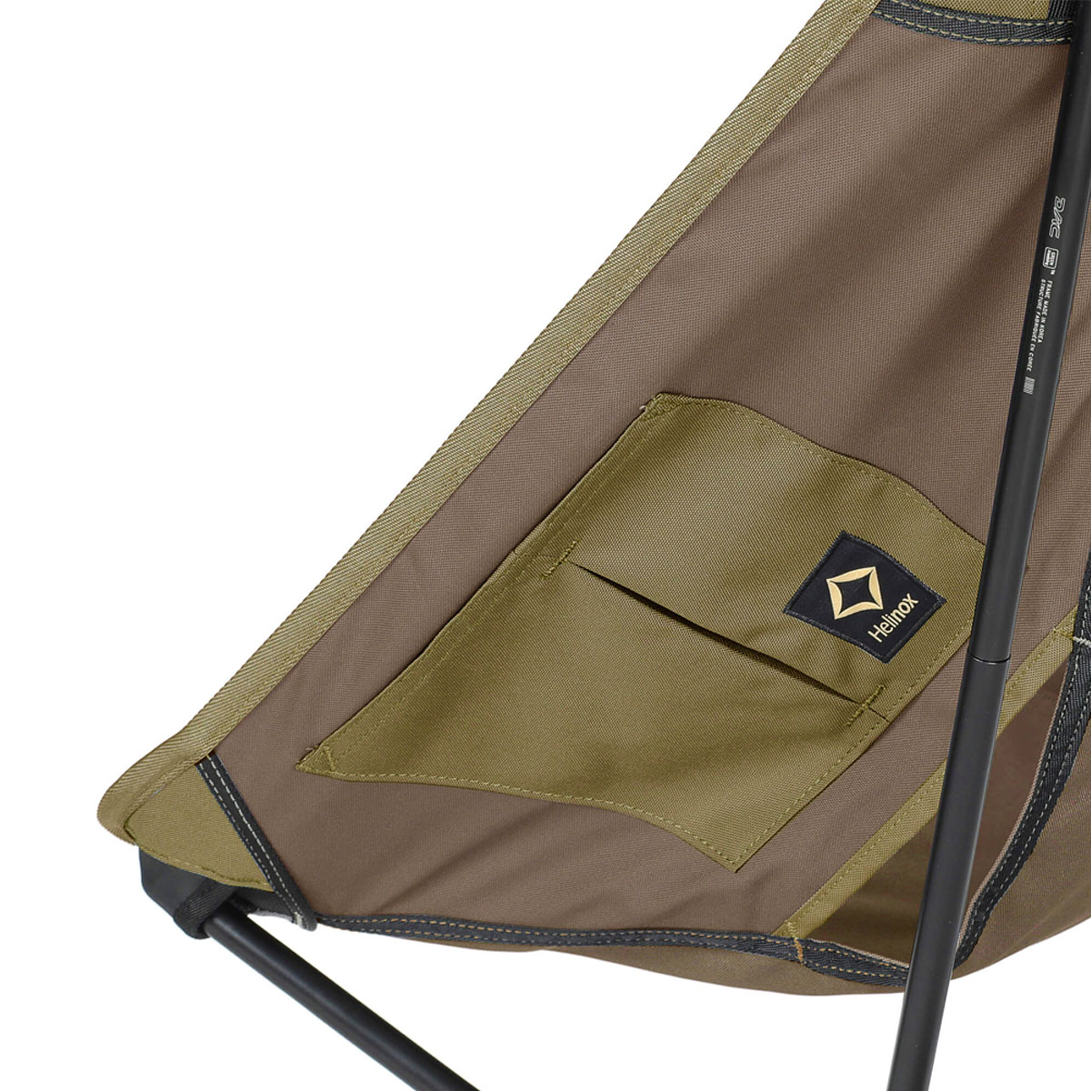 Helinox Tactical Chair One Coyote Tan, with added pockets to secure valuables and gear