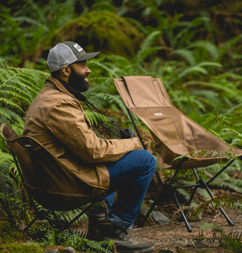 Helinox Tactical Sunset Chair, used by the Helinox community