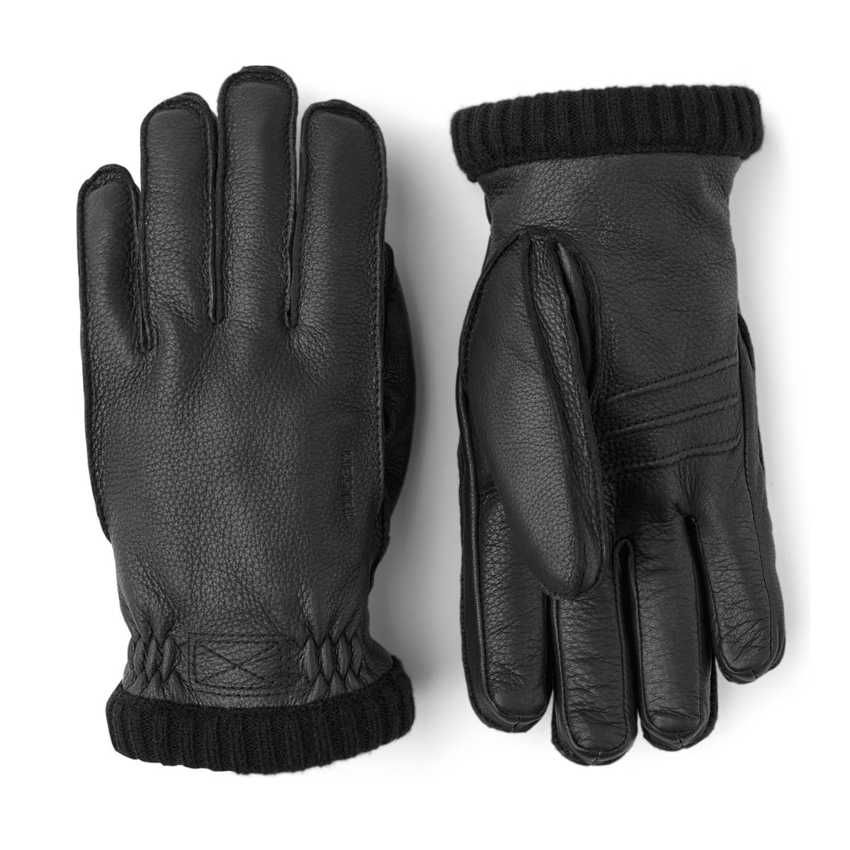 Hestra Deerskin Primaloft Rib Glove Black Hestra Deerskin Primaloft Rib Glove Black, warmth, durability and dexterity