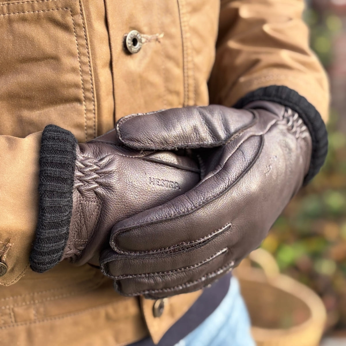 Hestra Deerskin Primaloft Rib Glove Dunkelbraun, W&auml;rme, Langlebigkeit und Geschmeidigkeit