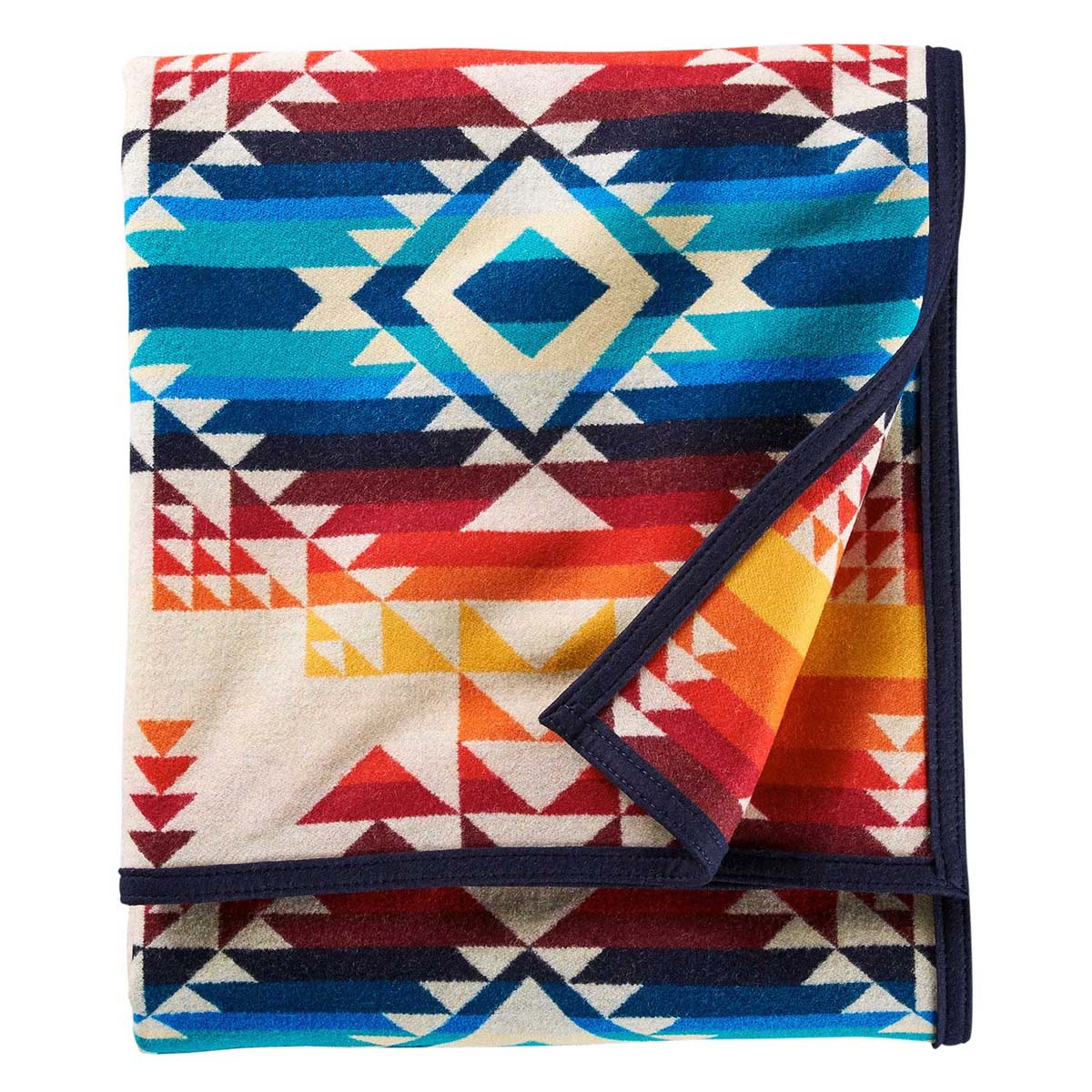 Pendleton Jacquard Unnapped Robe Pilot Rock Ivory, Perfekte Decke für kühle Nächte Pendleton Jacquard Unnapped Robe Pilot Rock Ivory, Perfekte Decke für kühle Nächte