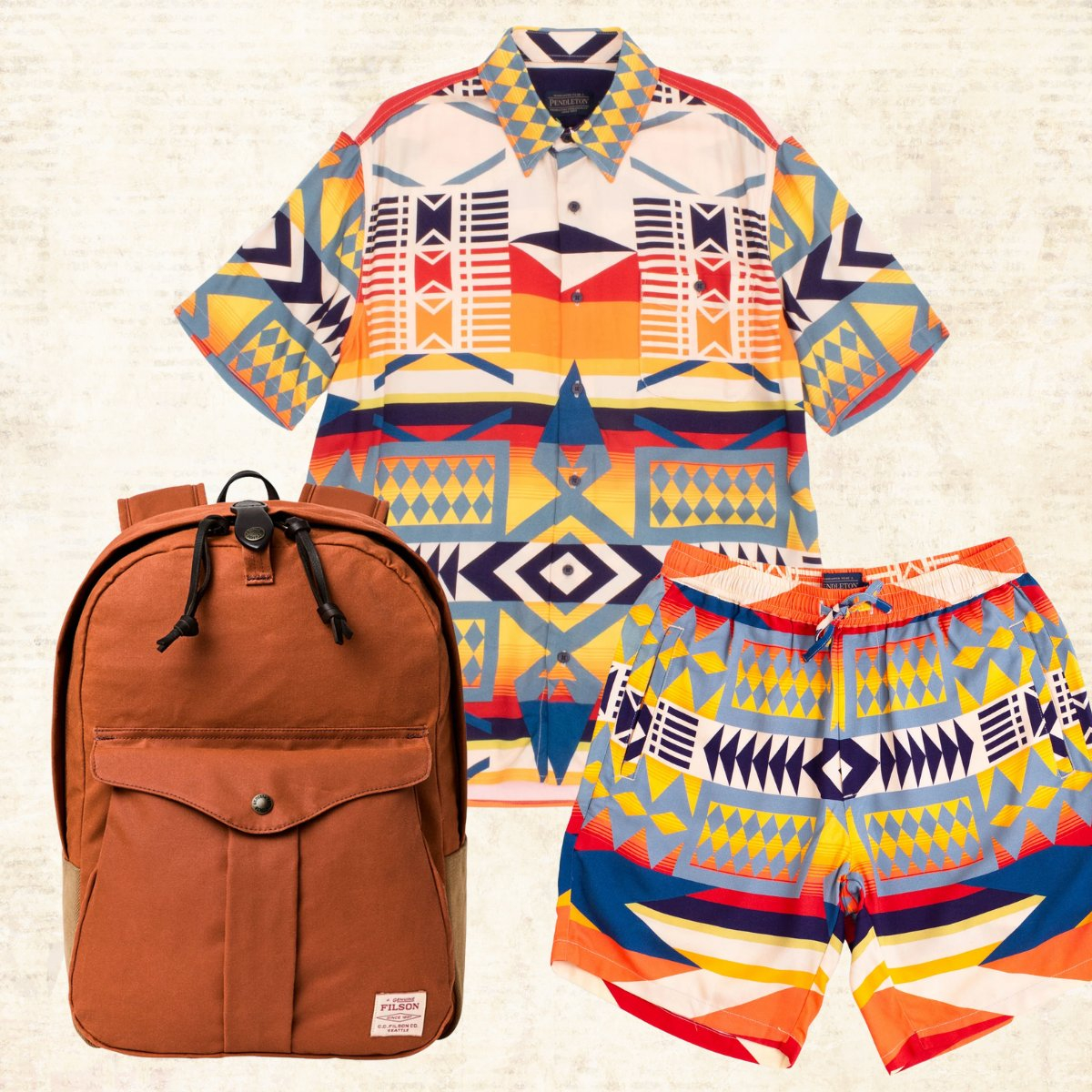 Pendleton Vacation Shirt Fire Legend, bestelle bei BeauBags, offizieller Internationaler Pendleton-Händler