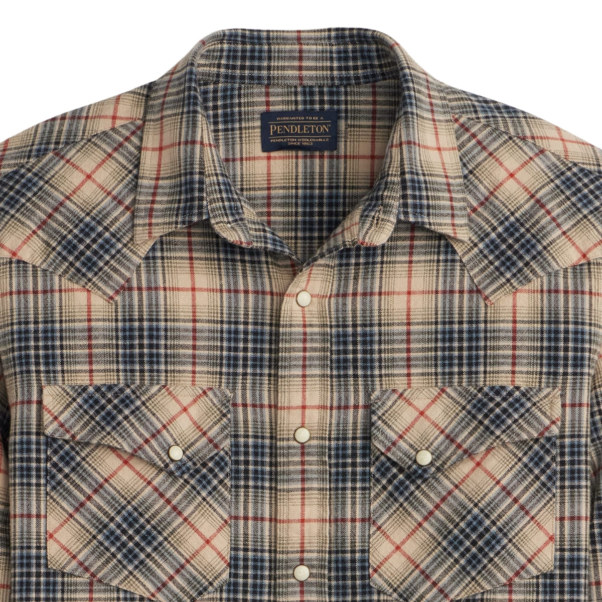 Pendleton Wyatt Shirt Natural Multi Plaid, made of 100% cotton Pendleton Wyatt Shirt Natural Multi Plaid, made of 100% cotton