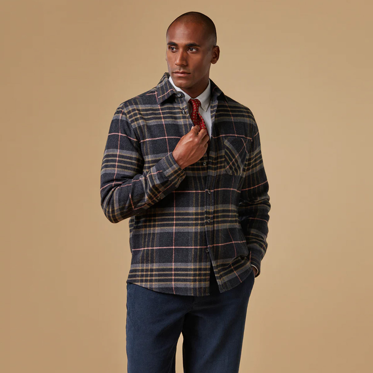 Portuguese Flannel Arquive 72 Checked Cotton-Flannel Shirt , hergestellt von Handwerksmeistern in den alten Städten Nordportugals