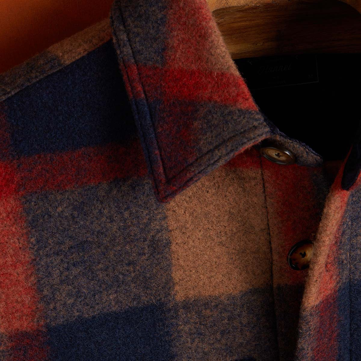 Portuguese Flannel Checked Brushed-Fleece Overshirt, hergestellt aus den feinsten exklusiven Stoffen