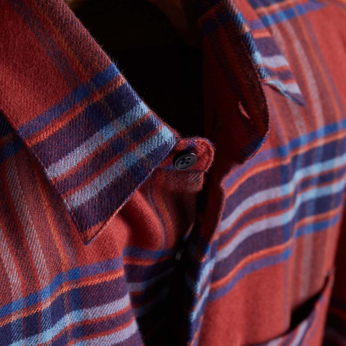 Portuguese Flannel Pau Checked Cotton-Flannel Shirt, hergestellt aus den feinsten exklusiven Stoffen