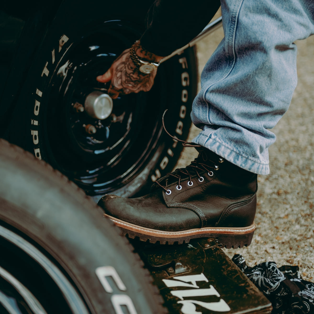 Red Wing 4501 Logger Boot Black Harness Oil Slick Red Wing 4501 Logger Boot Black Harness Oil Slick