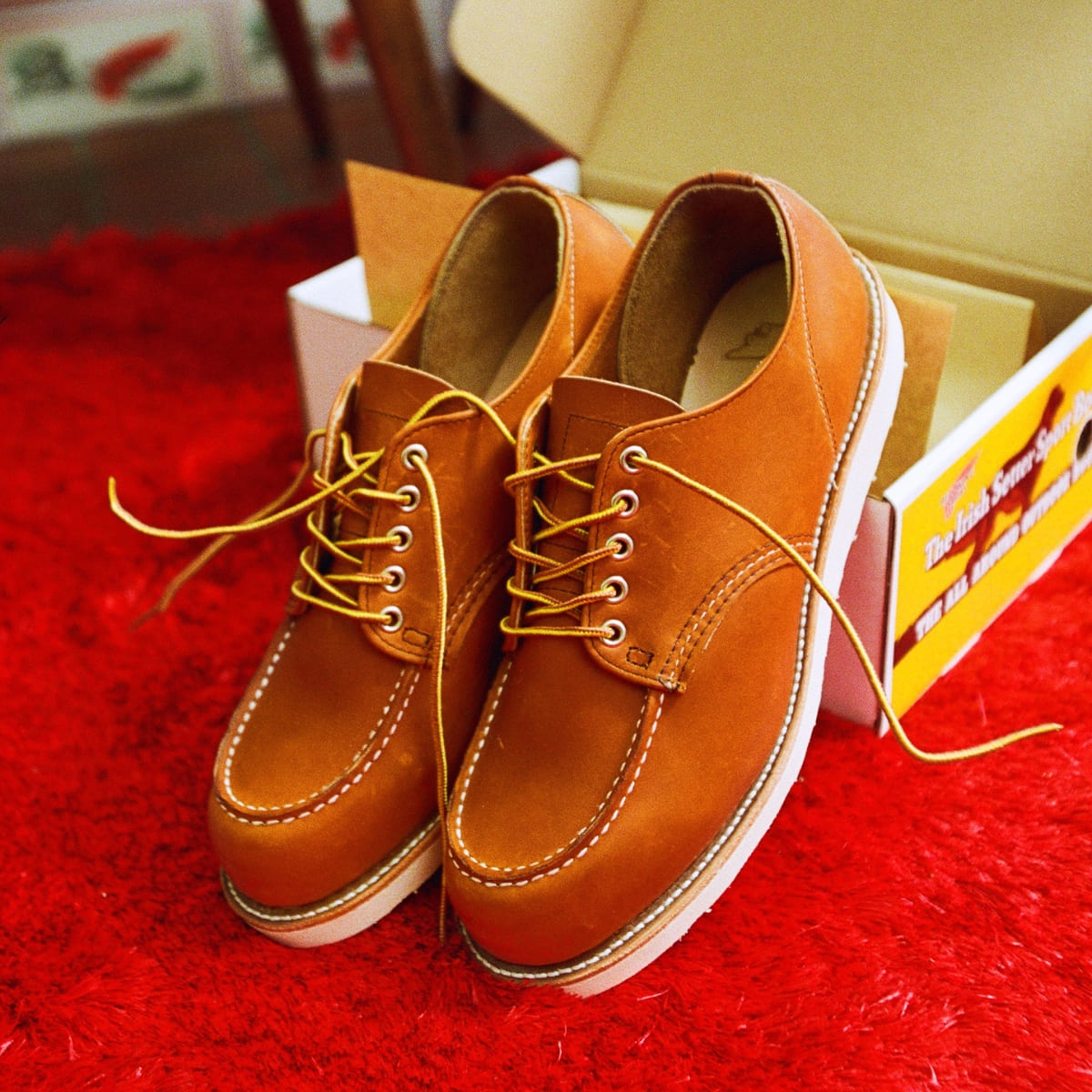 RED WING 8092 SHOP MOC TOE OXFORD BOOT ORO LEGACY