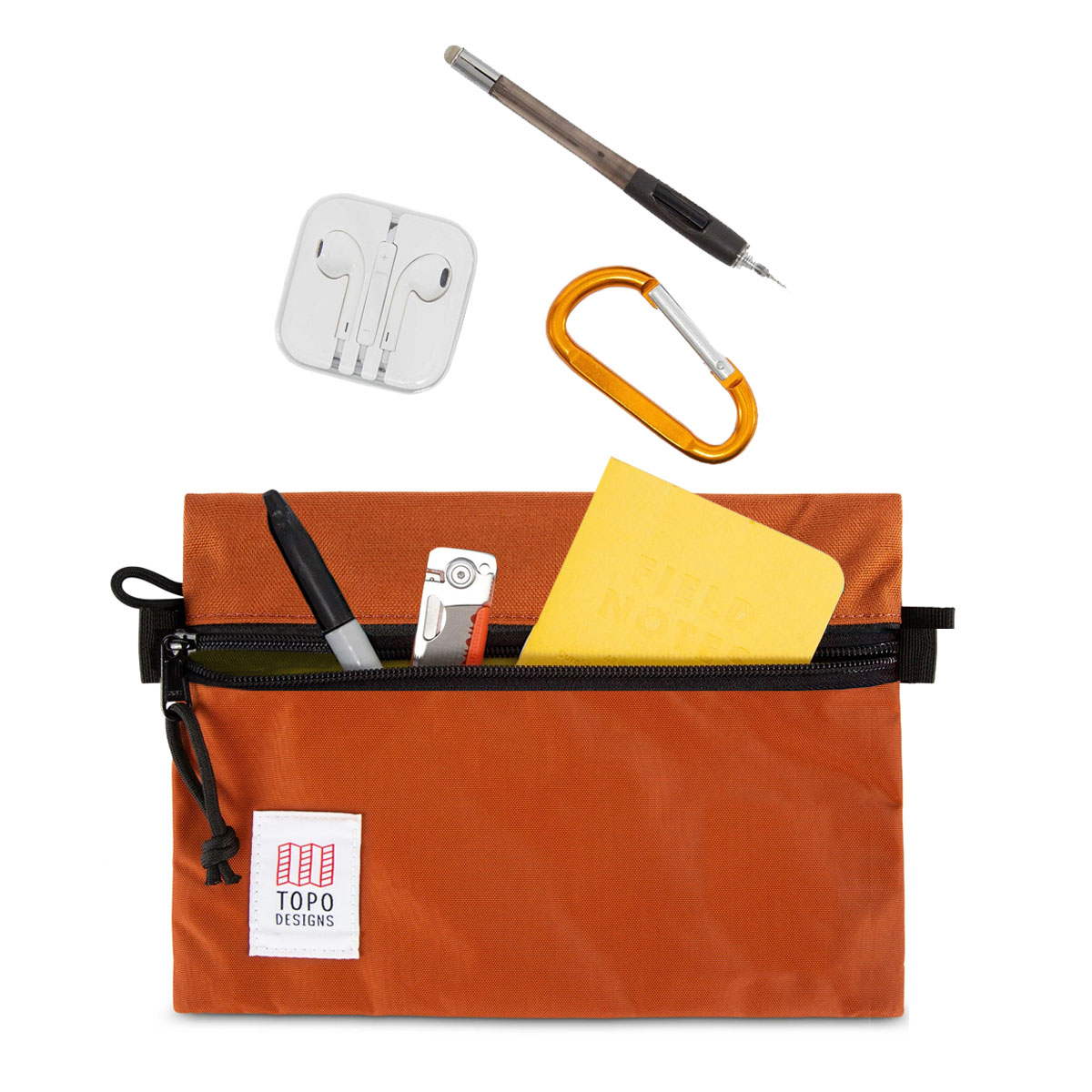 Topo Designs Accessory Bags Clay 3 Sizes, all Ihre Reiseutensilien ordentlich und übersichtlich verstaut