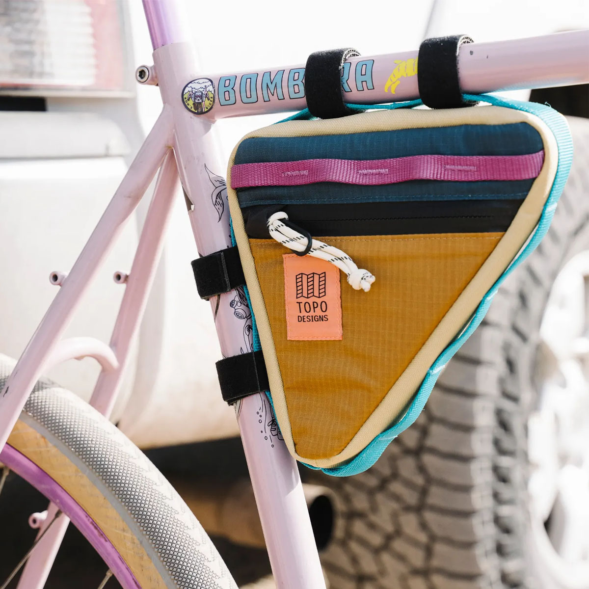 Topo Designs Bike Frame Bag, Dreieckiges Hauptfach