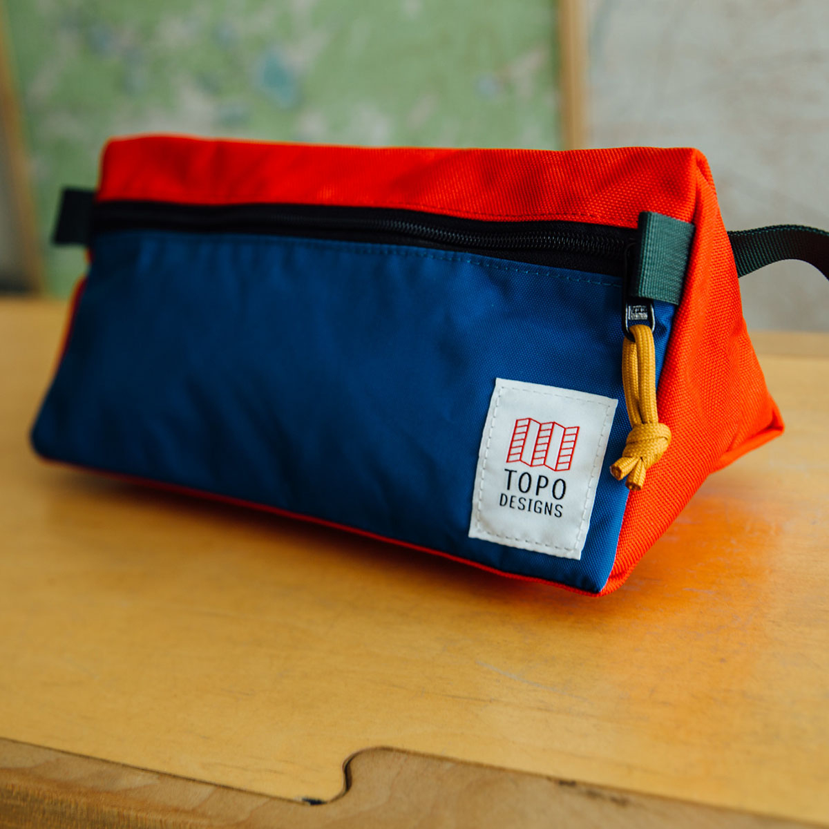 Topo Designs Dopp Kit Blue/Red, Kulturbeutel für minimalistisches Reisen