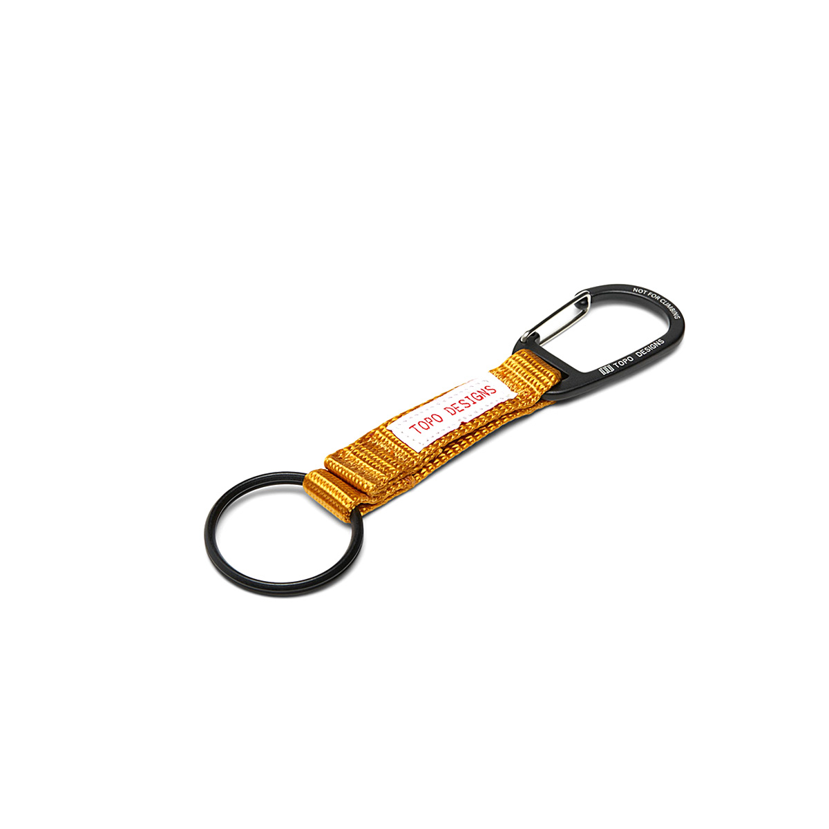 Topo Designs Key Clip Mustard, halten Sie Ihre Schlüssel griffbereit und sichtbar mit diesem Schlüsselclip