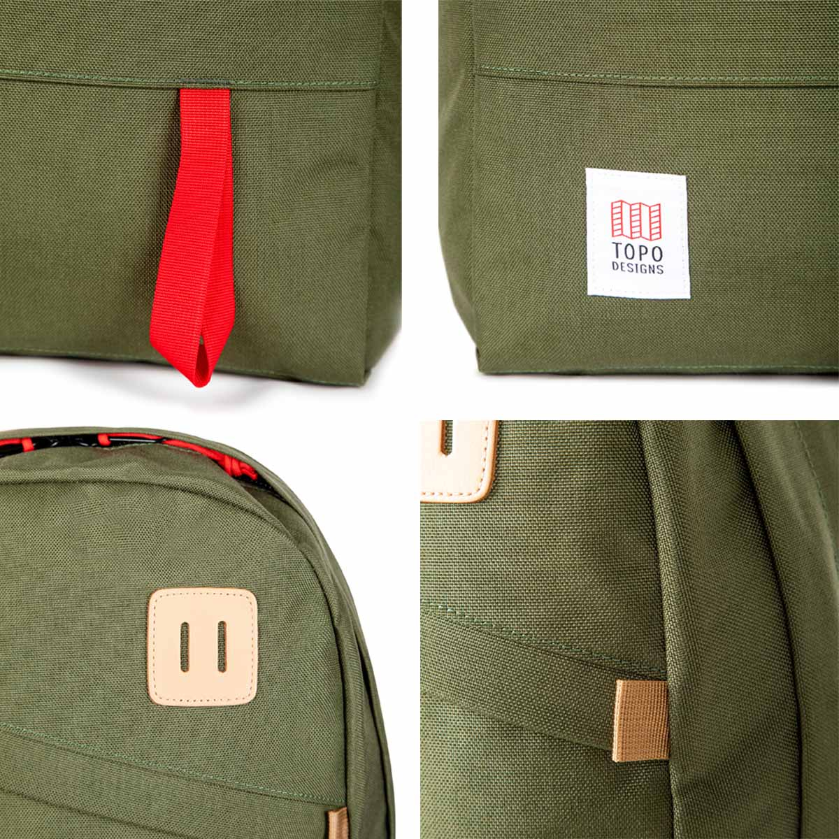 Topo Designs Daypack Classic Olive, Details