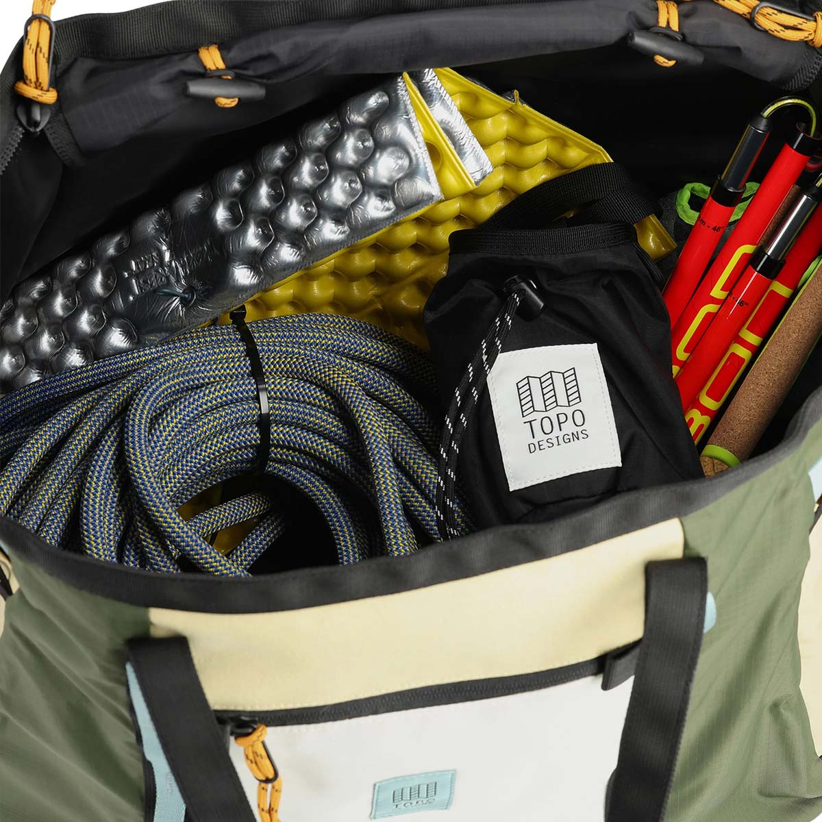 Topo Designs Mountain Gear Bag, Packen Sie Ihre gesamte Ausrüstung zusammen, werfen Sie sie in Ihren Gear Bag und los geht's!