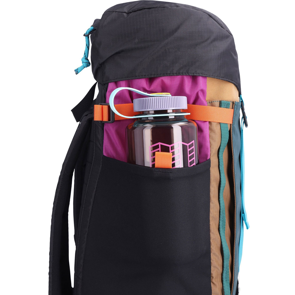 Topo Designs Mountain Pack 16L, geräumige Seitentaschen, in die jeweils eine 1-Liter-Wasserflasche passt