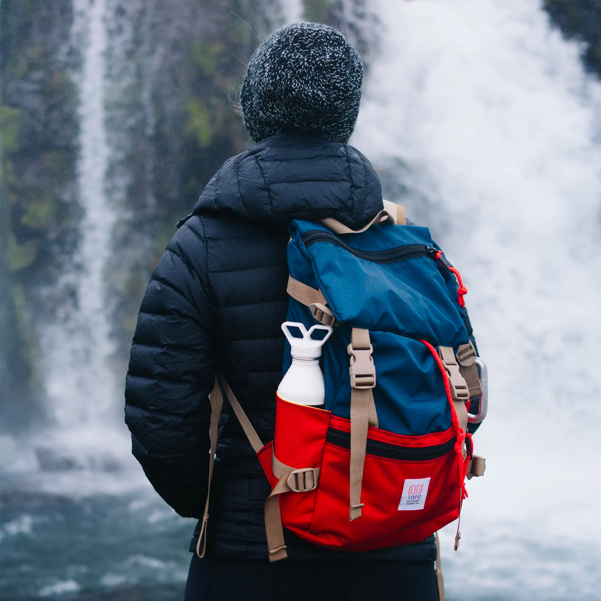 Topo Designs Rover Pack Classic Navy/Red, zeitloses Styling und robuster Rucksack mit tollen Funktionalitäten