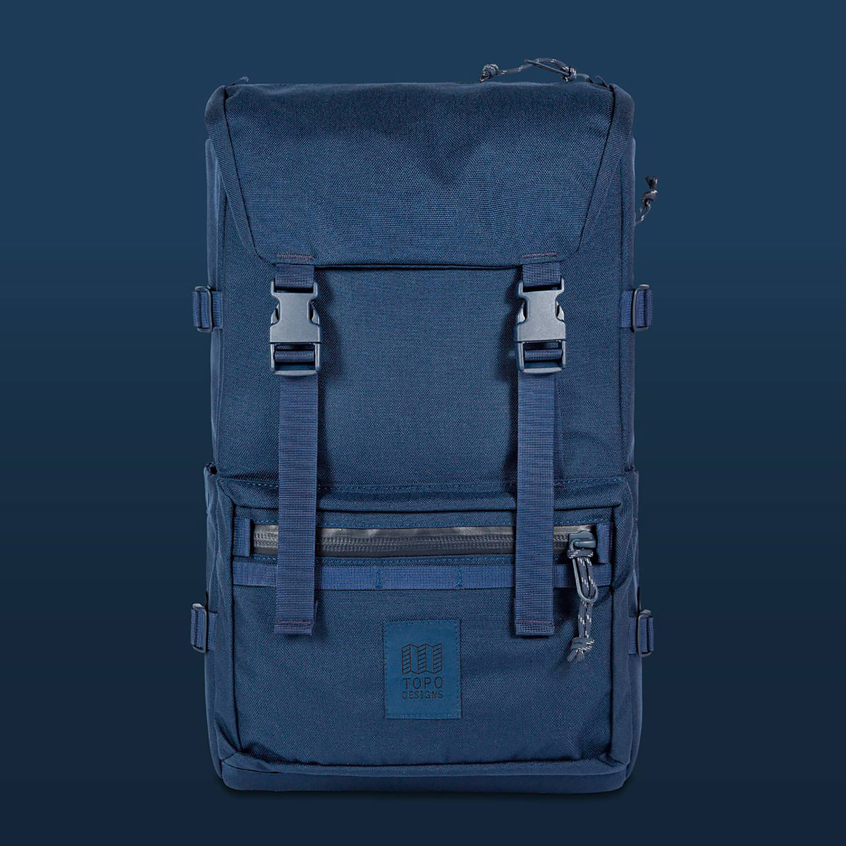 Topo Designs Rover Pack Tech Navy, der ideale Rucksack für den täglichen Gebrauch