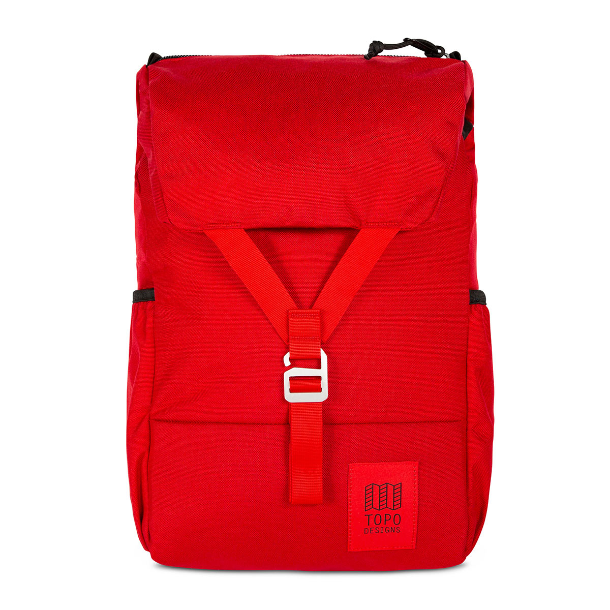 Topo Designs Y-Pack Red klassischen Stil und moderne Funktionalität