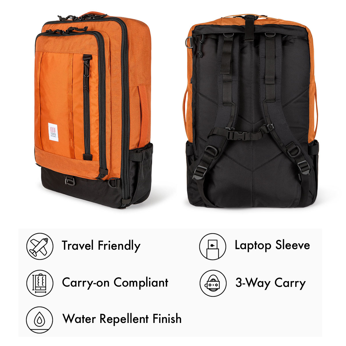 Topo Designs Global Travel Bag Clay , the-most-versatile-travel-bag