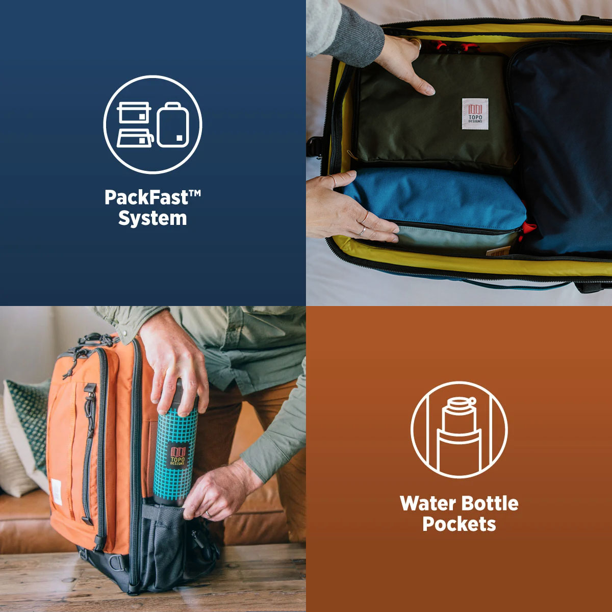 Topo Designs Global Travel Bag Packfast System 