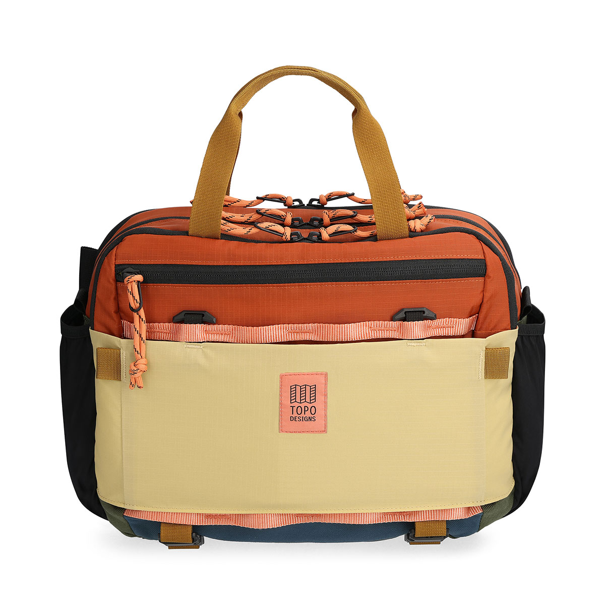Topo Designs Mountain Cross Bag Clay/Hemp, ideale Slingtasche im Messenger-Stil für den täglichen Gebrauch und vieles mehr