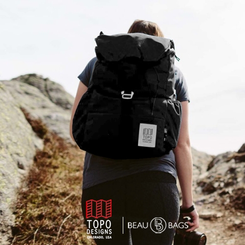 Topo Designs Y-Pack Black Rucksack der Sie in der großen Natur und der lebendigen Stadt nicht enttäuschen wird