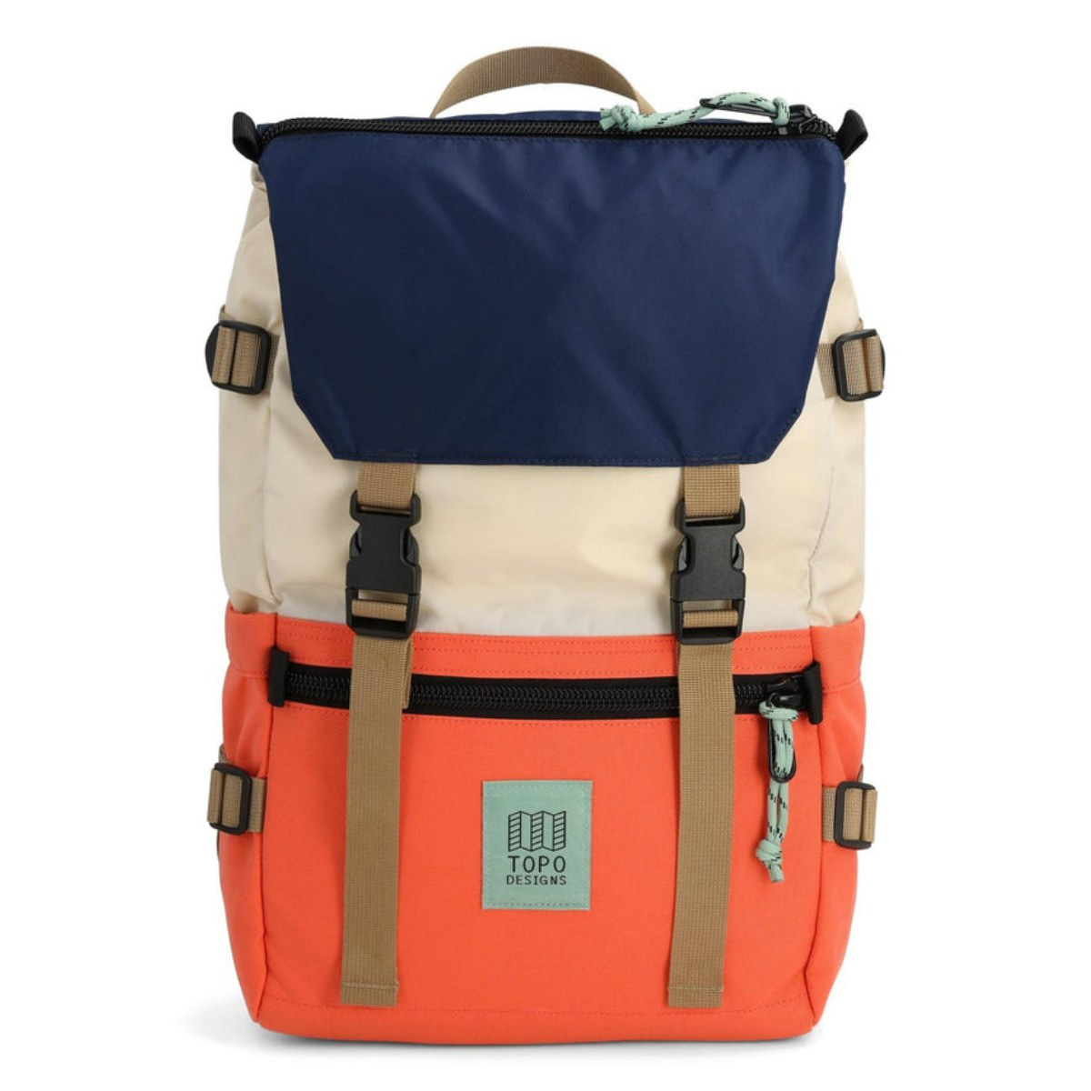 Topo Designs Rover Pack ClassicAlmond/Emberglow, timeless backpack with great functionalities