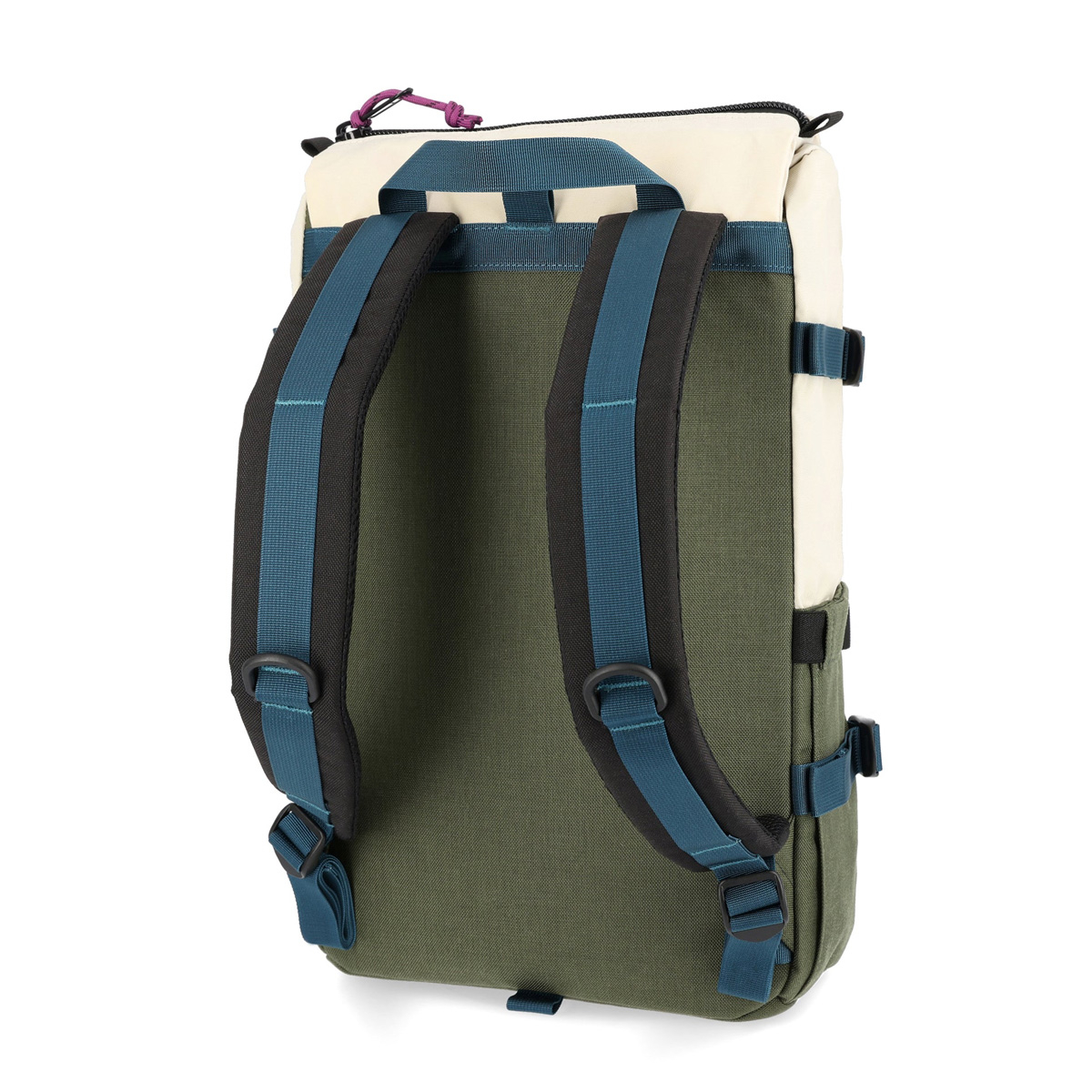 Topo Designs Rover Pack Classic Bone White/Olive, zeitloses Styling und robuster Rucksack mit tollen Funktionalitäten