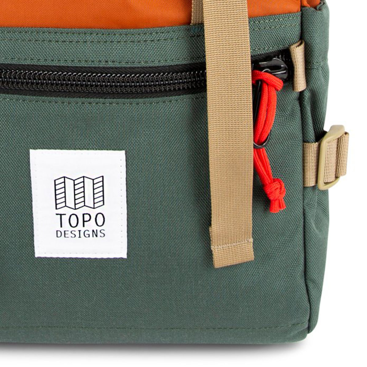 Topo Designs Rover Pack Classic Clay/Forest, der ideale Rucksack für den täglichen Gebrauch