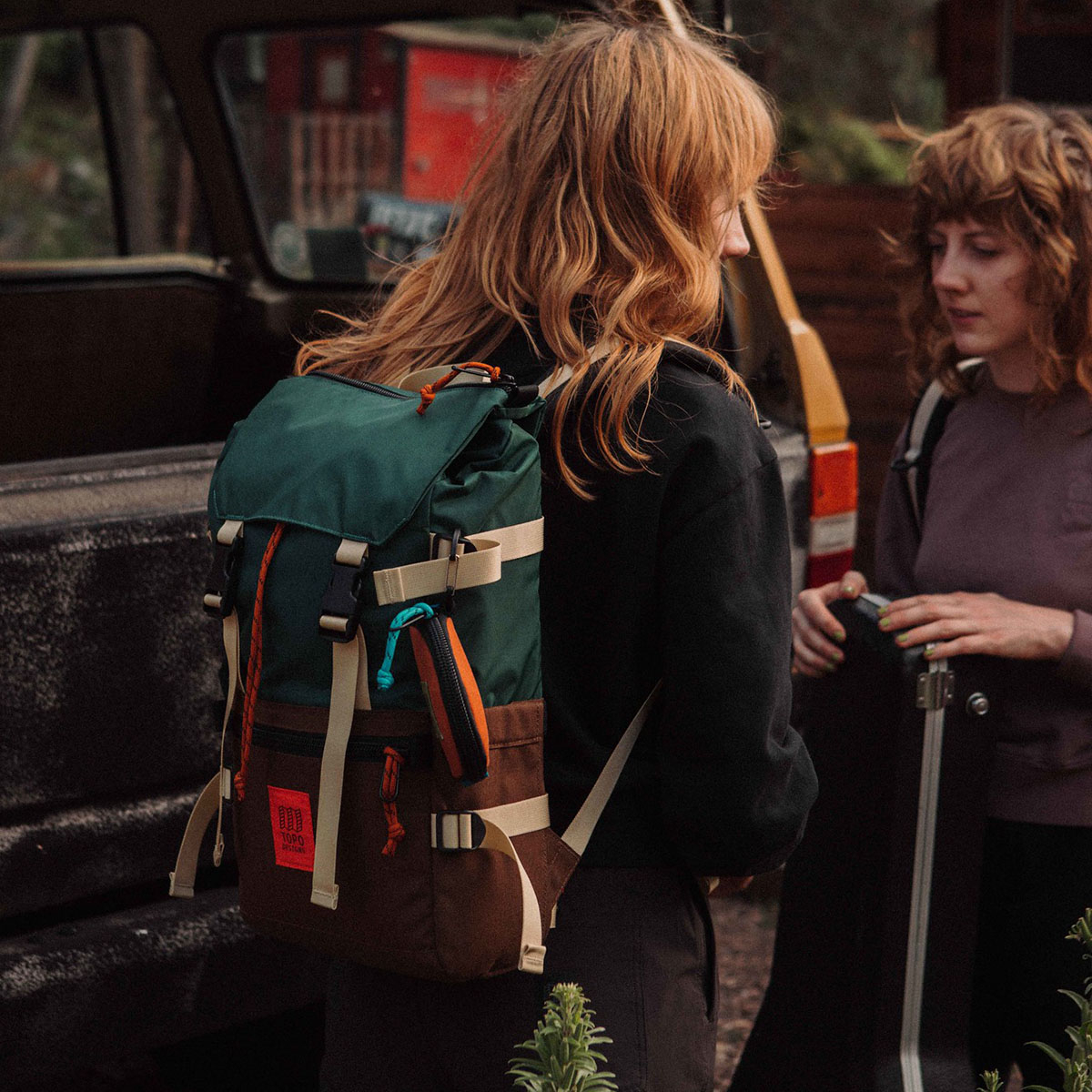 Topo Designs Rover Pack Classic Forest/Cocoa, der ideale Rucksack für den täglichen Gebrauch