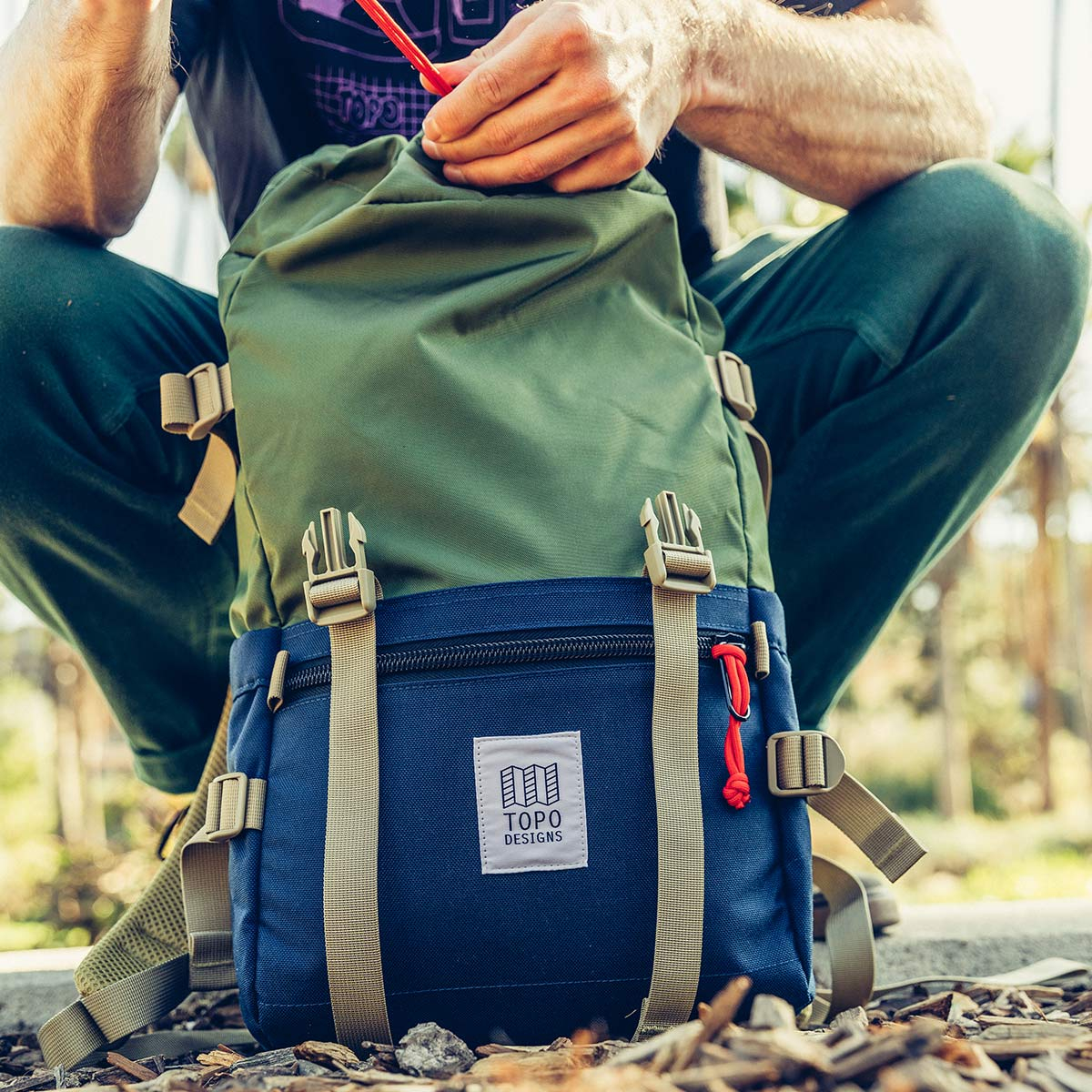 Topo Designs Rover Pack Kordelzug mit Cinch-Verschluss