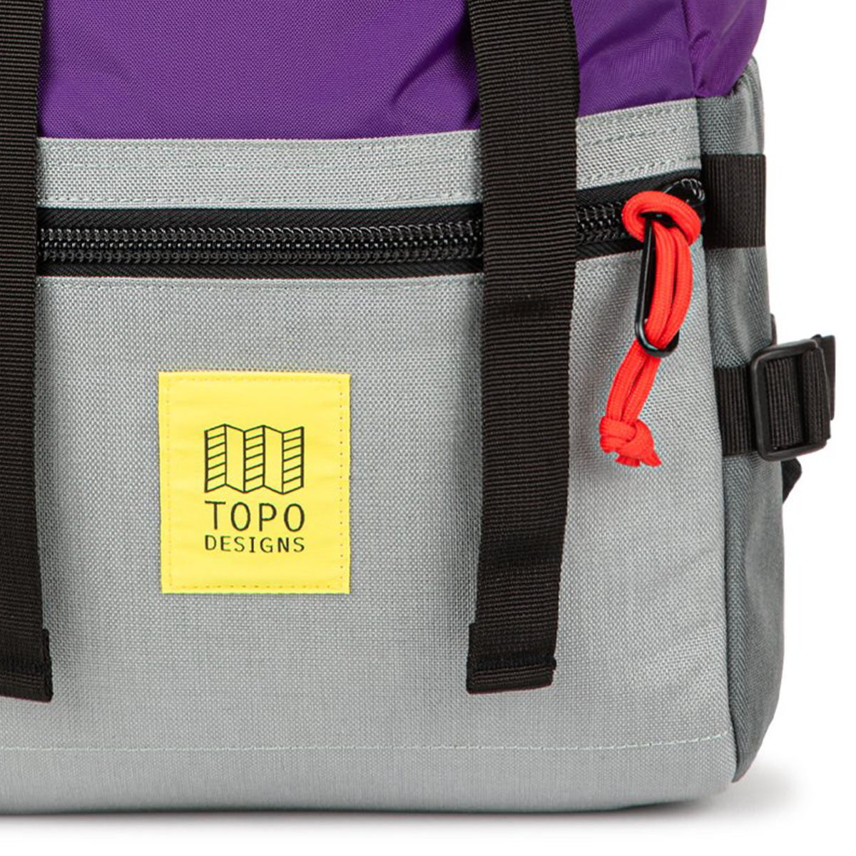 Topo Designs Rover Pack Classic Purple/Silver/Turquoise, der ideale Rucksack für den täglichen Gebrauch