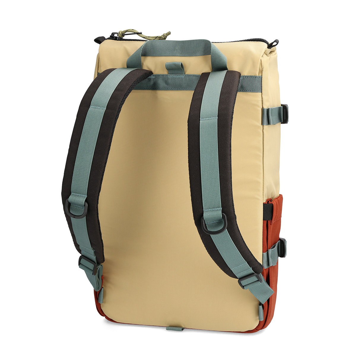 Topo Designs Rover Pack Classic Sahara/Fire Brick, der ideale Rucksack für den täglichen Gebrauch