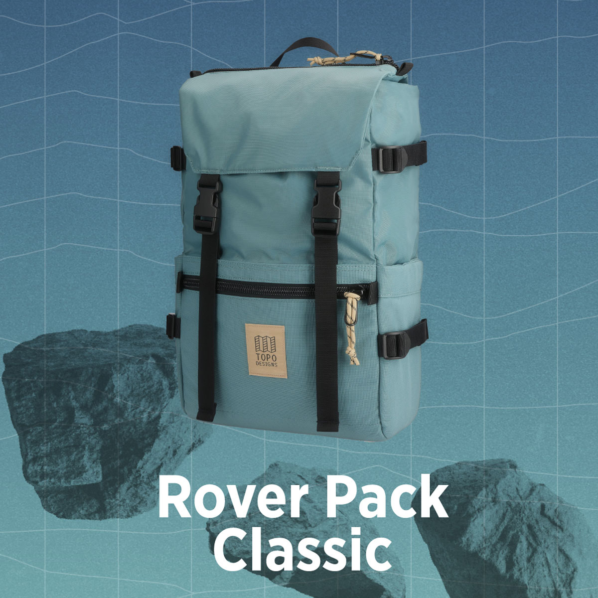 Topo Designs Rover Pack Classic Sea Pine, der ideale Rucksack für den täglichen Gebrauch