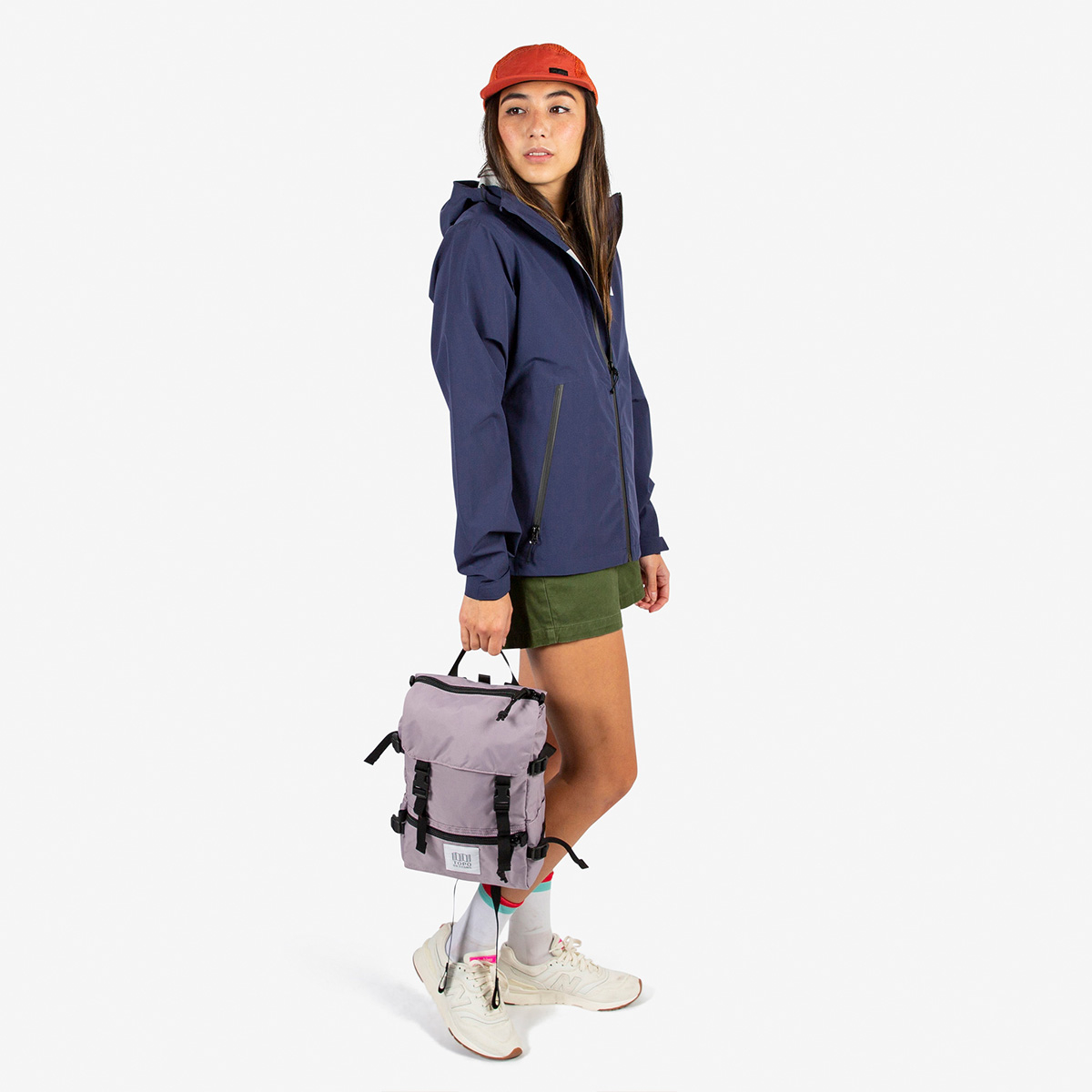 Topo Designs Rover Pack - Mini Light Purple, Kompakter Rucksack mit der perfekten Größe für das Einkaufen oder für Wanderungen
